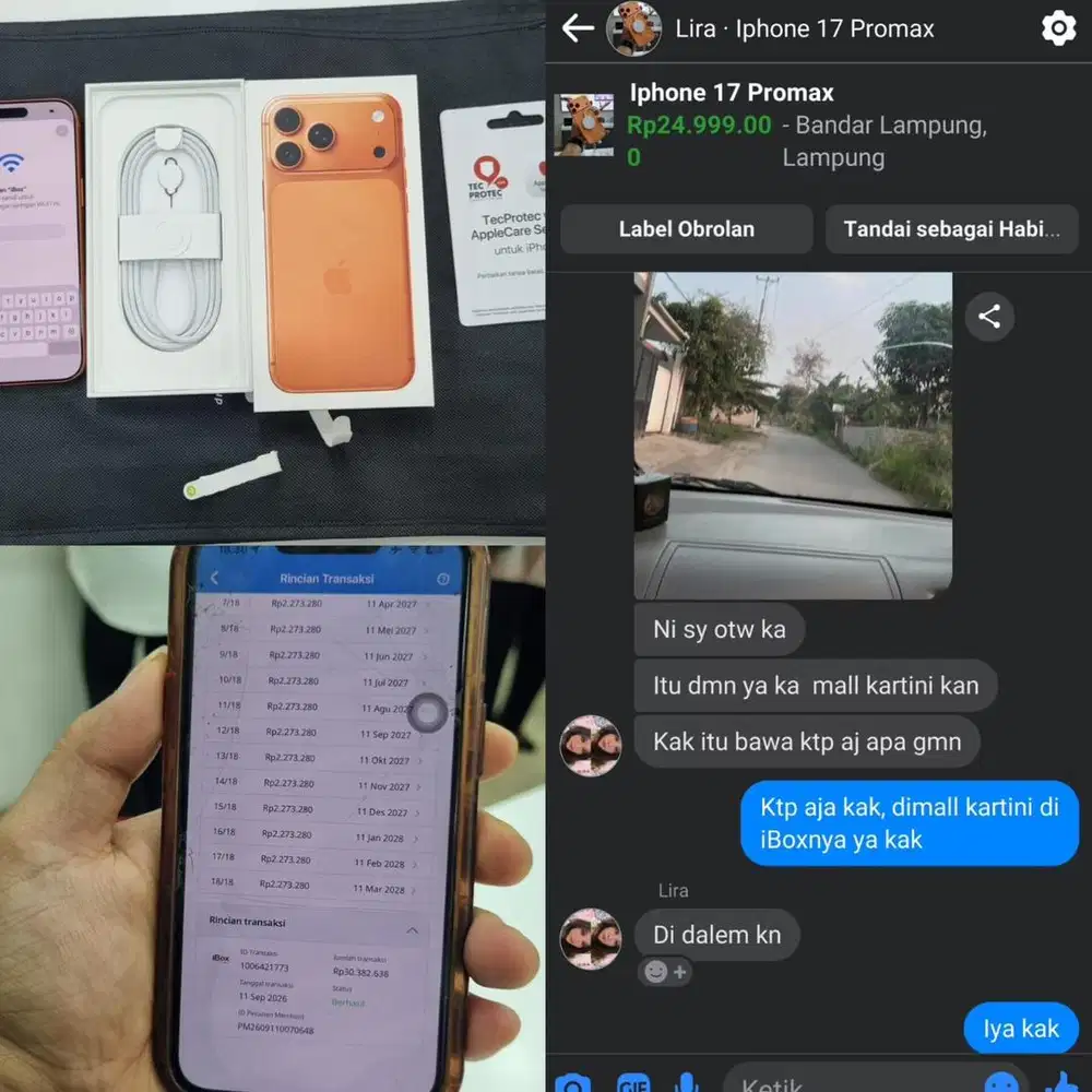 cuma 1jt/bln cicilan 0% tanpa dp modal ktp asli iphone 17promax