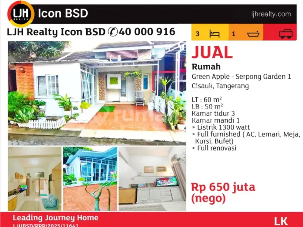 Paling Murh Rumah Serpong Garden 1 Cisauk BSD