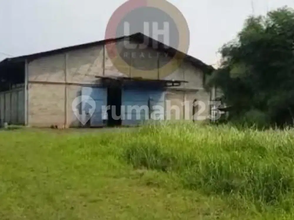 Dijual Tanah Bonus 3 Gudang di Jalan Raya Cileungsi Jonggol Bogor