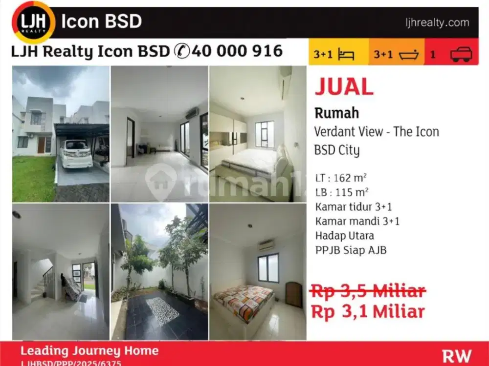 Jual Rumah Verdant View The Icon BSD City