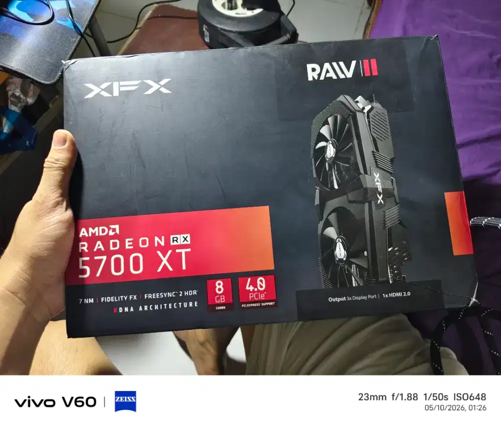 VGA RX5700XT 8GB DDR5 second segel blom bongkar NETT