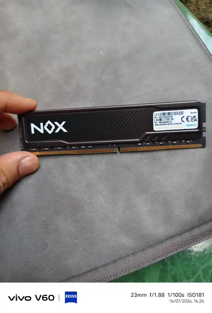 Memory Ram Nox Apacer 16gb DDR 4 3200 NETT