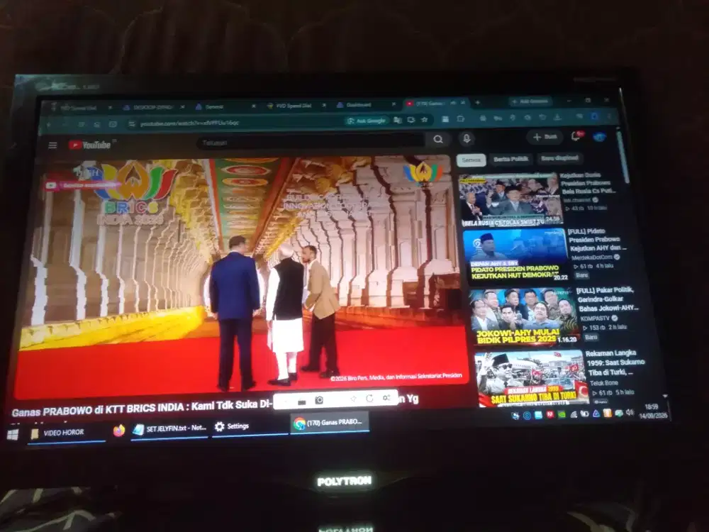 TV MONITOR LED POLYTRON 24IN