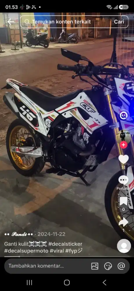 Jual motor bekas