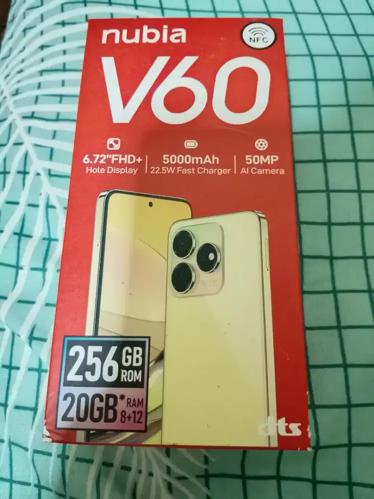 ZTE nubia v60 Hitam ram 8)256