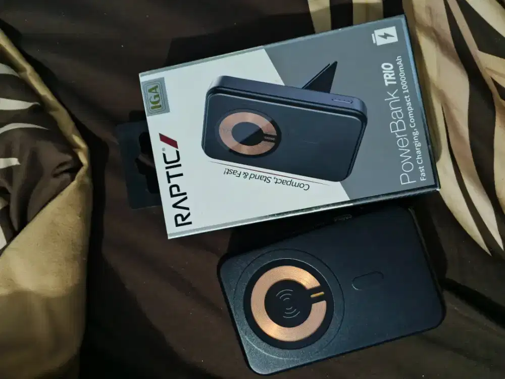 Power bank trio raptic 10.000 MAH wireless charging