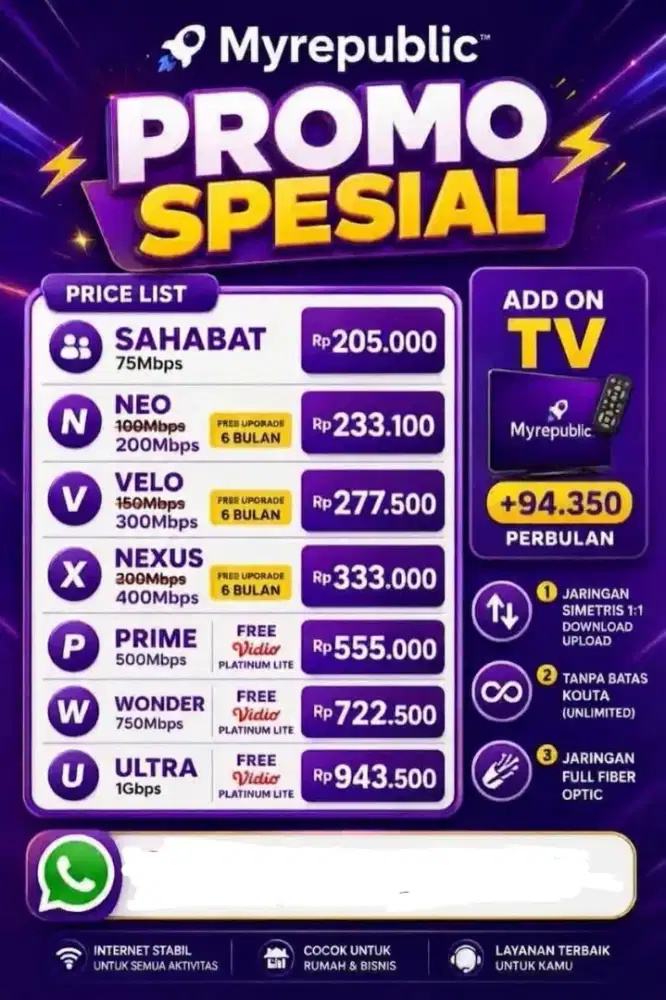 Pemasangan Internet Wifi Myrepublic
