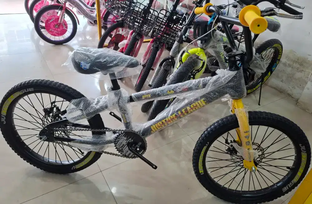 SEPEDA BMX 20 INCH MORTEIN ( REM CAKRAM ) ( JARI-JARI MOTOR )