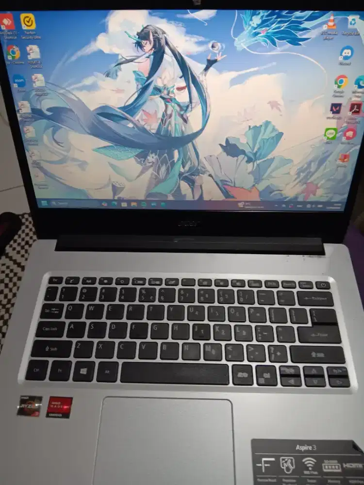 Laptop Acer Aspire Ryzen 3 Abu abu