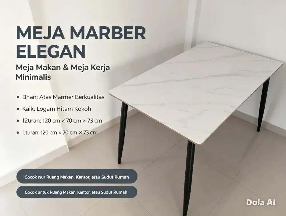 Jual new Meja makan