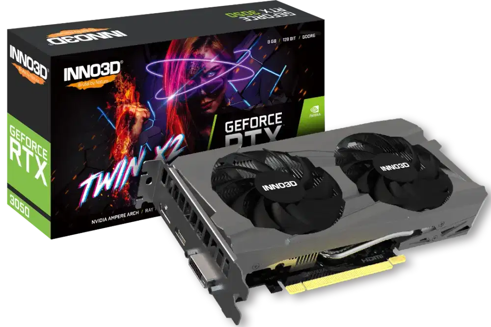Inno3d GeForce RTX 3050, 8GB GDDR6, Twin X2
