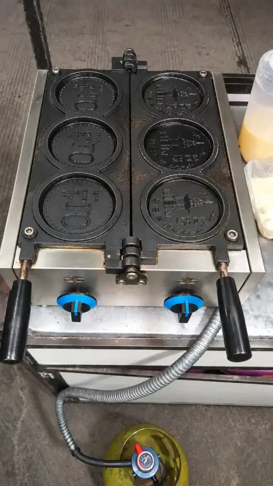 Kompor Yummy Coin Bekas 3 Cetakan – Kompor Gas Cetak Kue Coin
