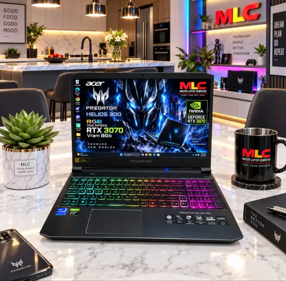 ACER PREDATOR HELIOS LIKE NEW [RAM 16GB SSD 512GB RTX 3070 VRAM 8GB]