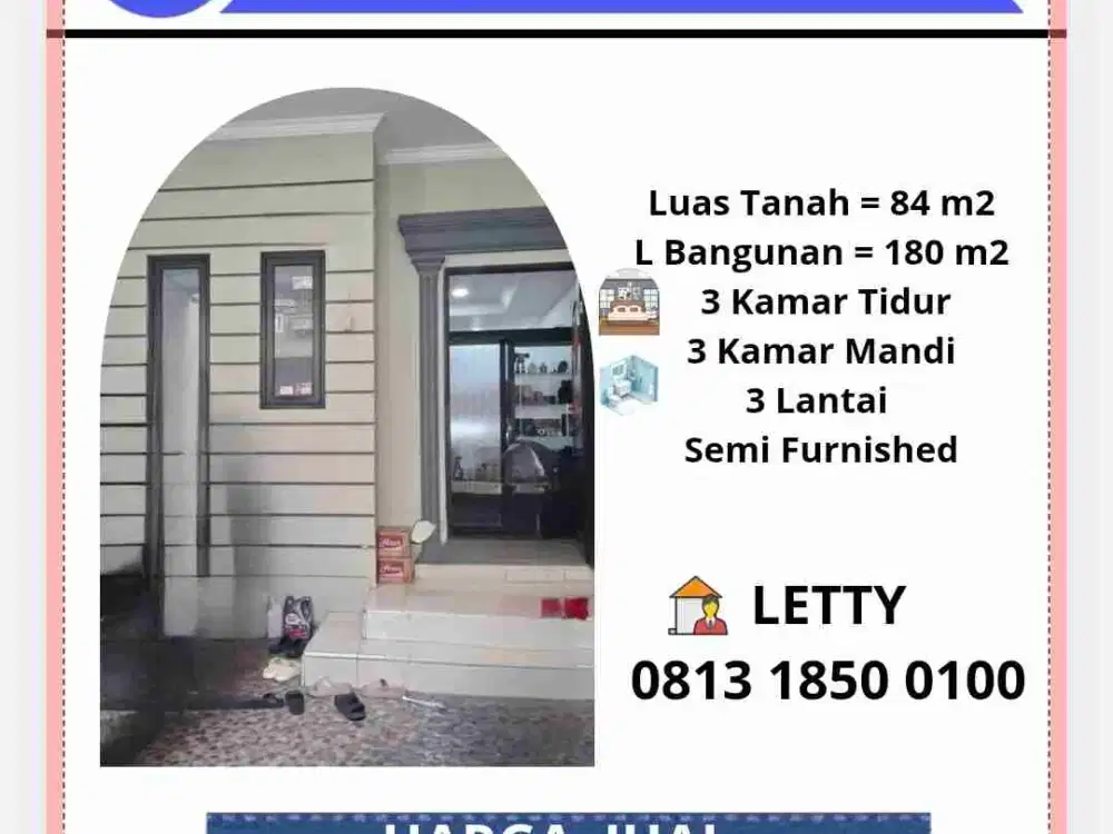 Rumah 3 Lantai Siap Huni Pademangan Jakarta Utara