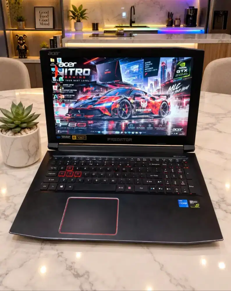 Laptop Acer PREDATOR HELIOS RAM 16Gb SSD 256Gb HDD 1TB NVIDIA GTX