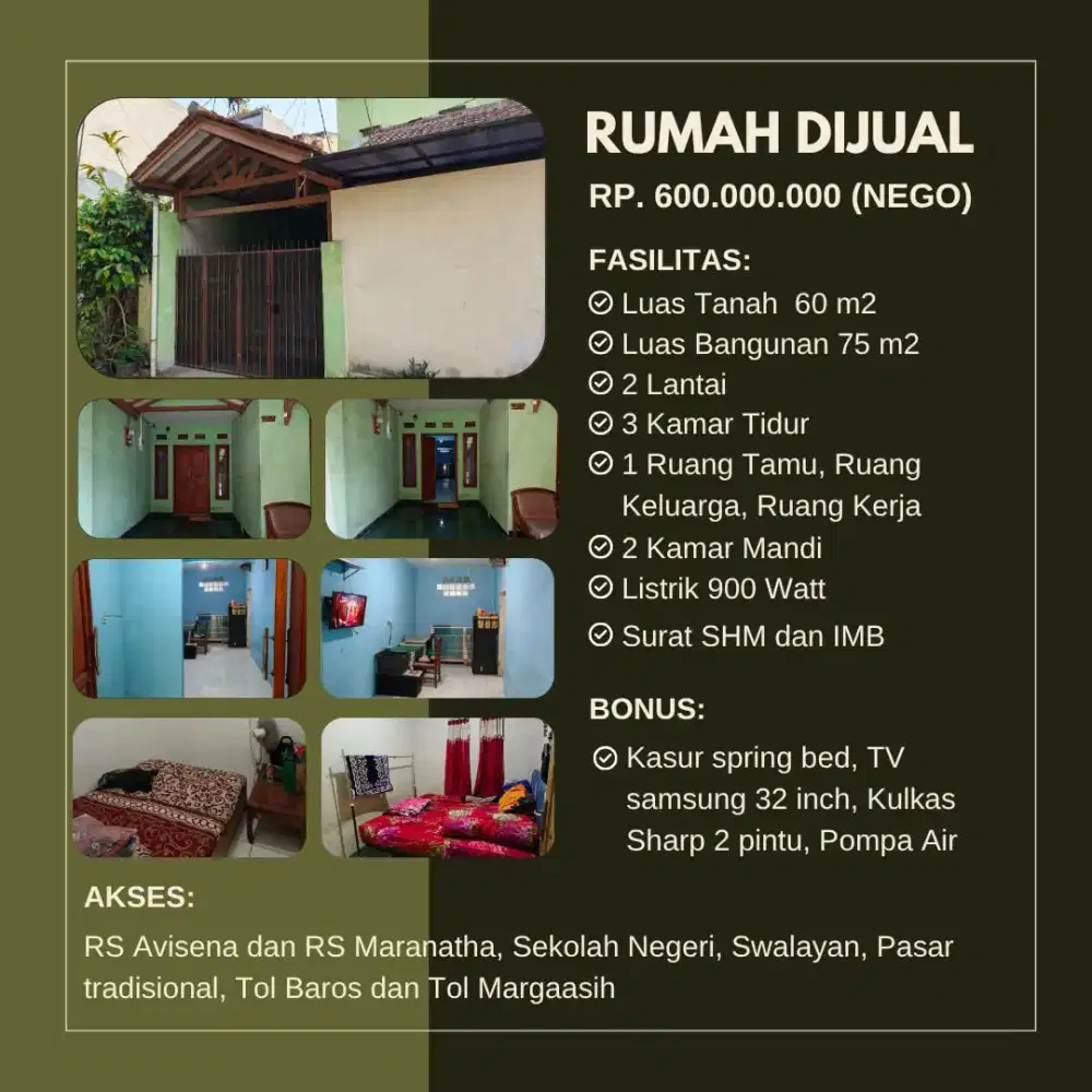 Rumah komplek margaasih permai