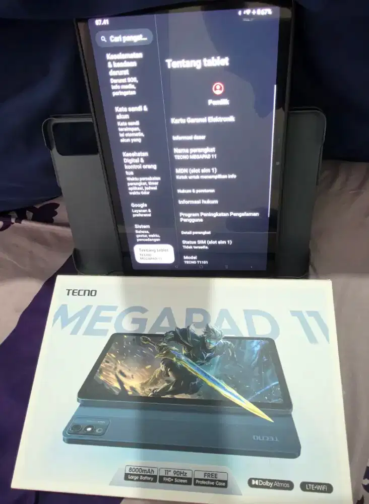 TECNO MegaPad 11 Tablet 8GB+256GB | MediaTek Helio G99 | Layar 11FHD+