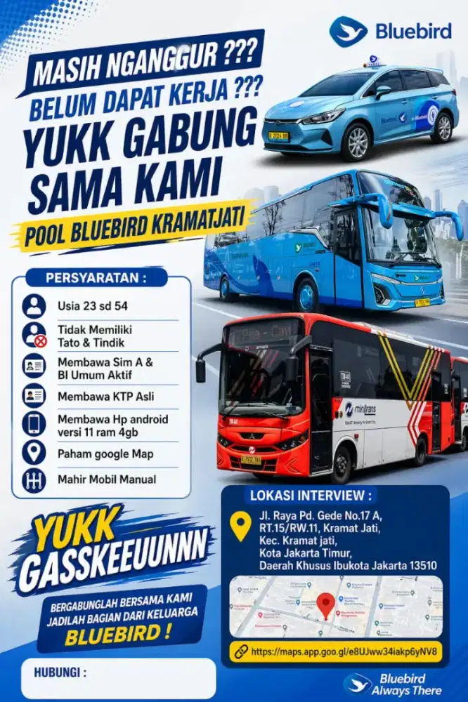 Dibutuhkan supir Driver