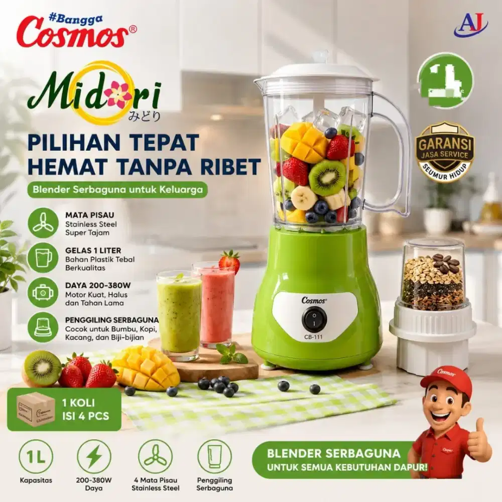 BLENDER MIDORI COSMOS CB-111
-1 Liter