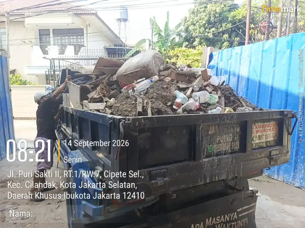 Jasa buang puing dan buang sampah proyek