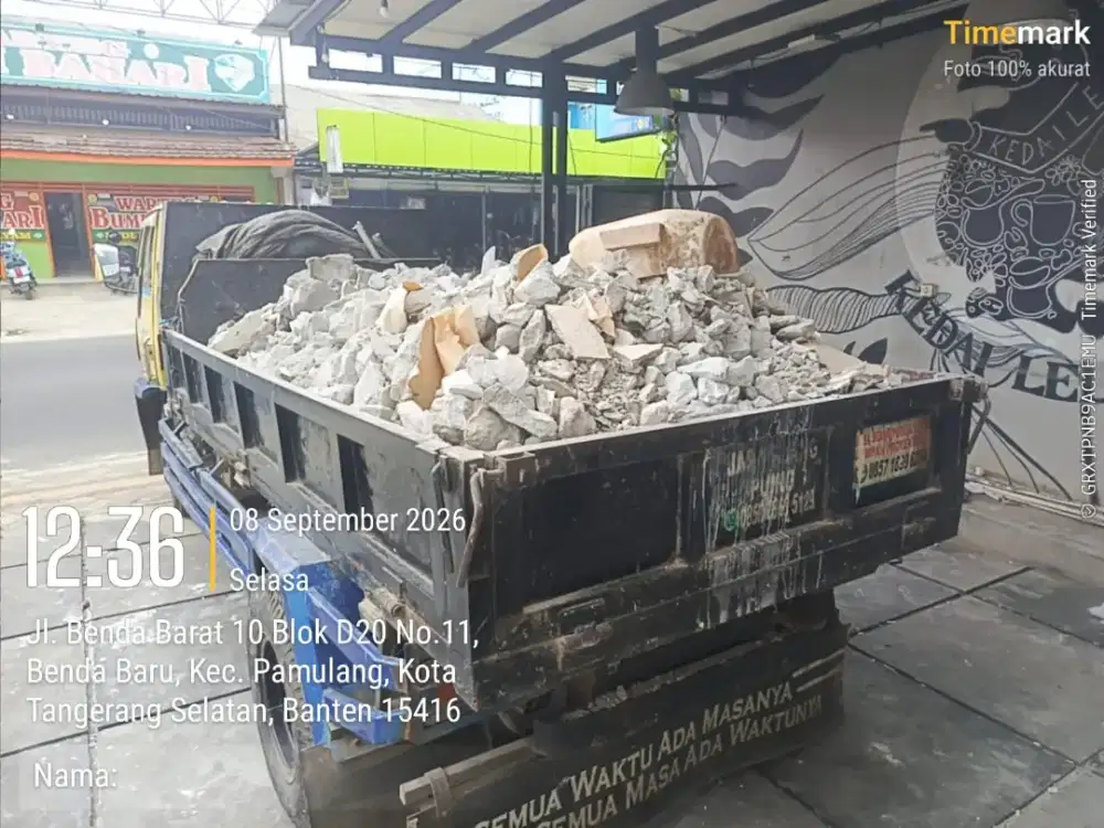 Jasa buang puing proyek