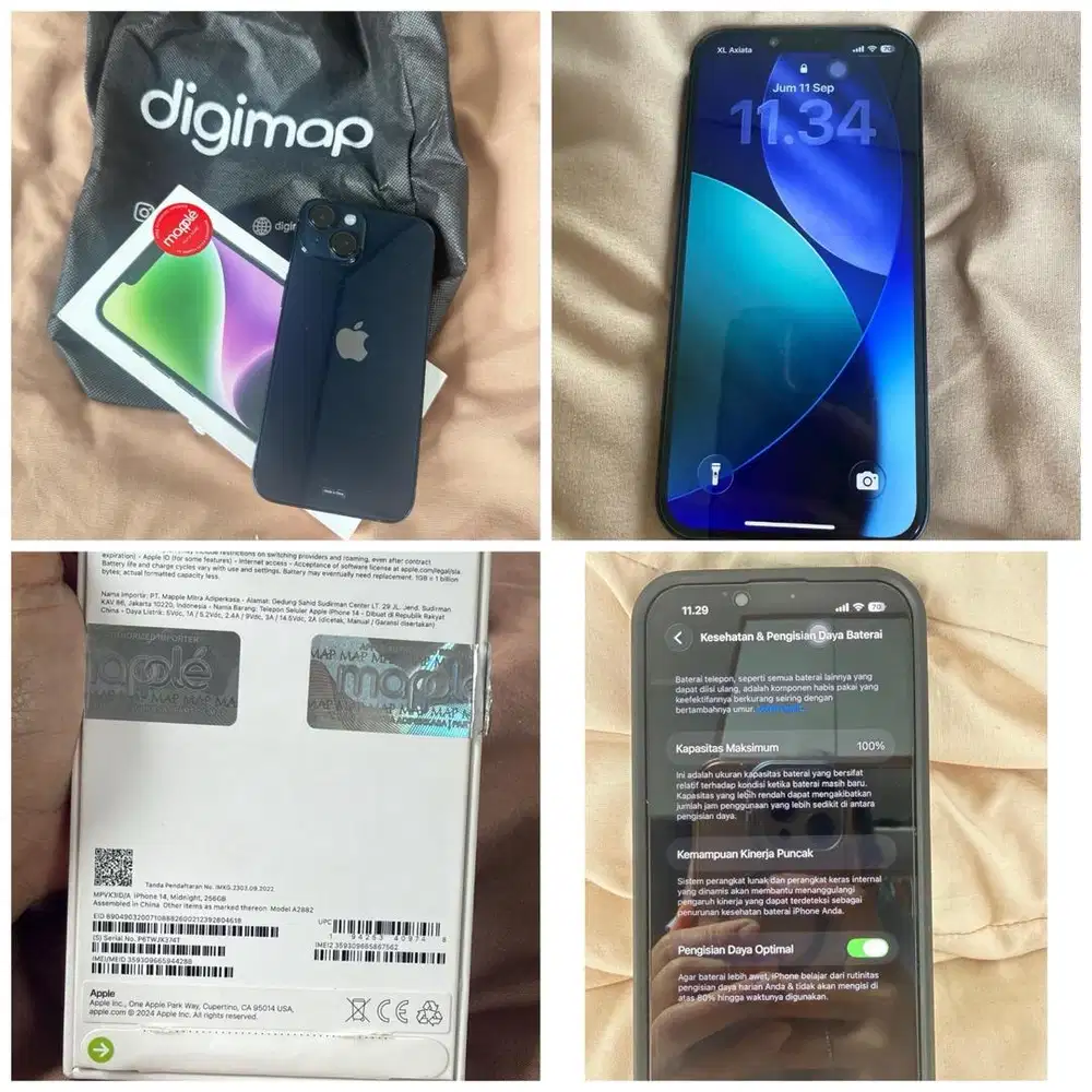 Iphone 14 256GB Midnight like new