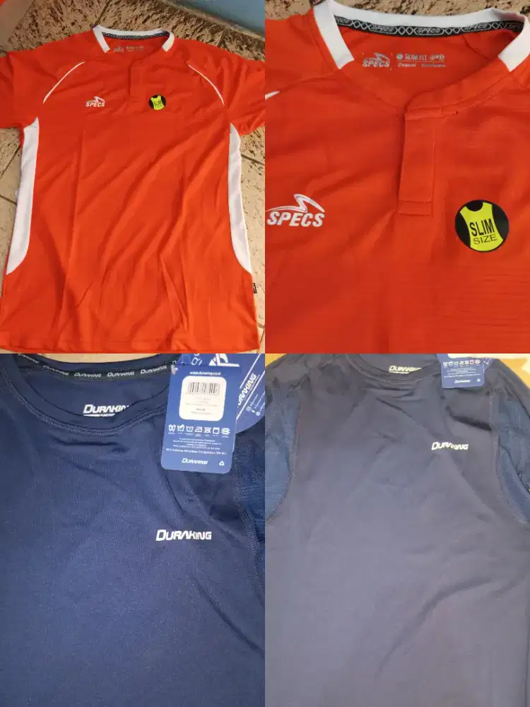 Kaos Olahraga Pria DURAKING FREE Kaos SPECS
