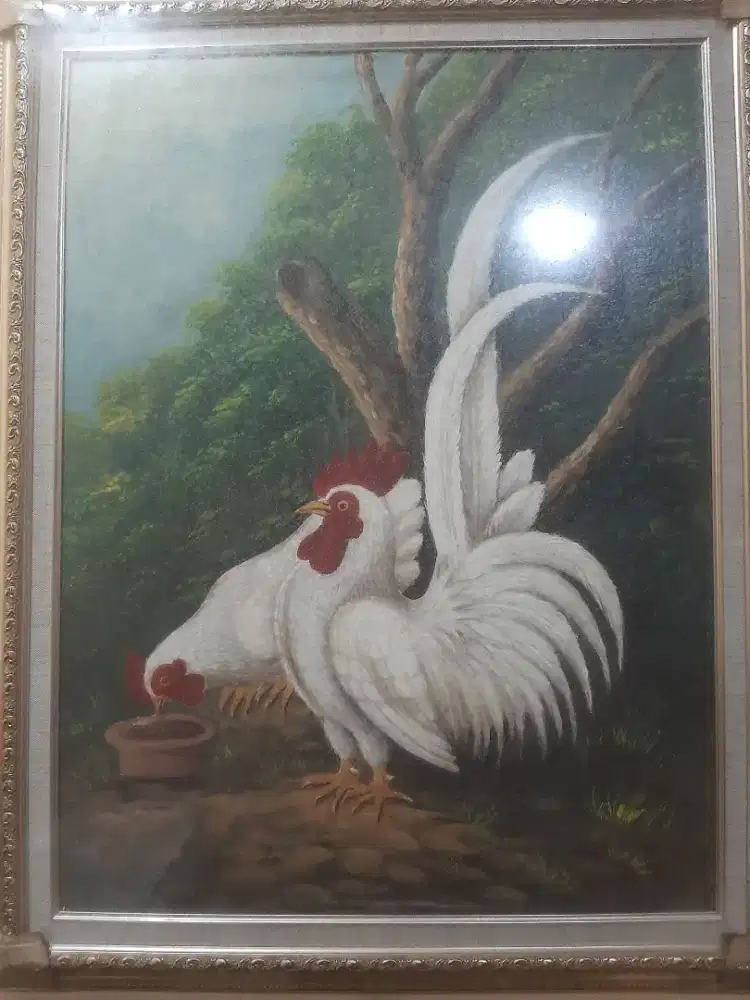 Lukisan Dua Ayam