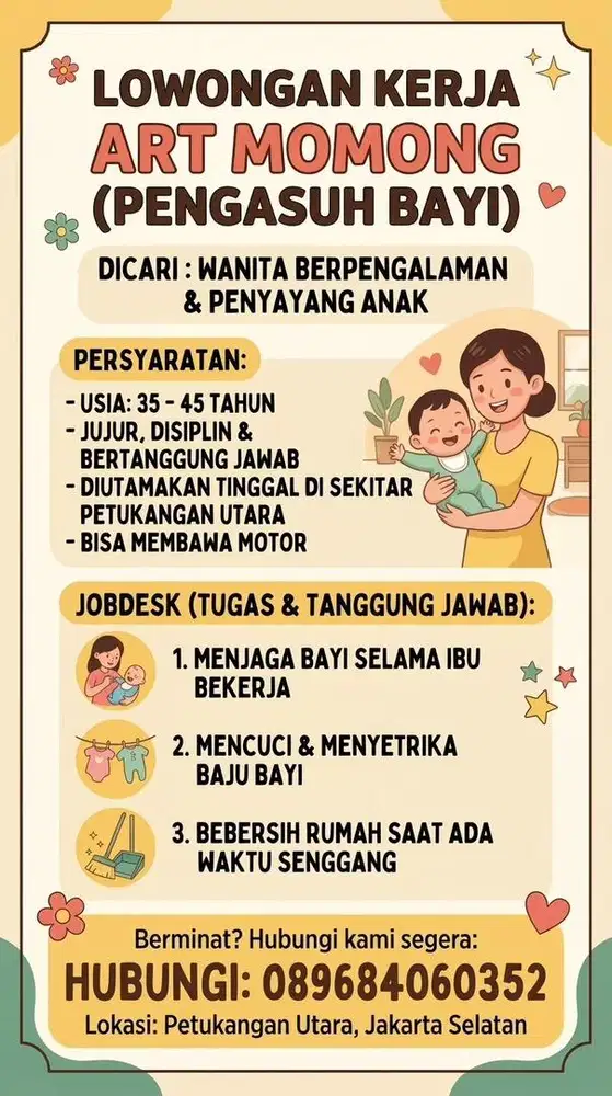 Dibutuhkan ART momong