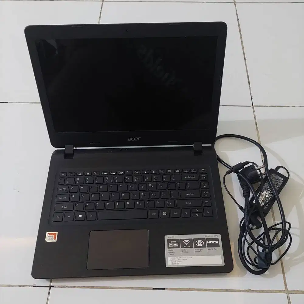 Acer Aspire 3 A314 - AMD (RAM 4GB, HDD) - SECOND/JUAL BUTUH/CHAT WA