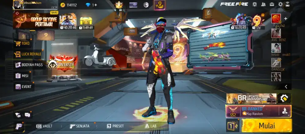 AKUN FF PRIME 8