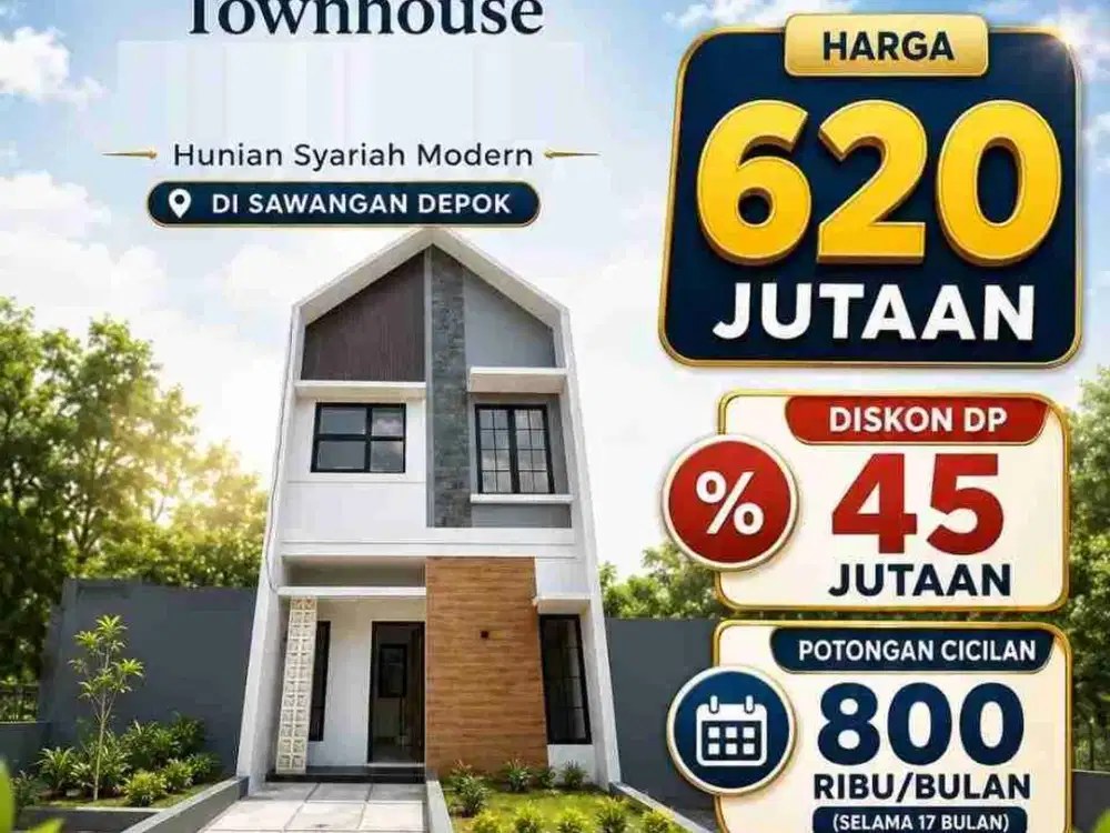 jual Rumah Baru Ready siap Huni Di Sawangan Kota Depok Murah 2 Lantai Bisa KPR