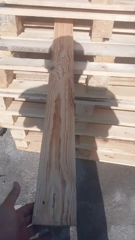 Papan jati belanda pretelan 10 x 2 x 107