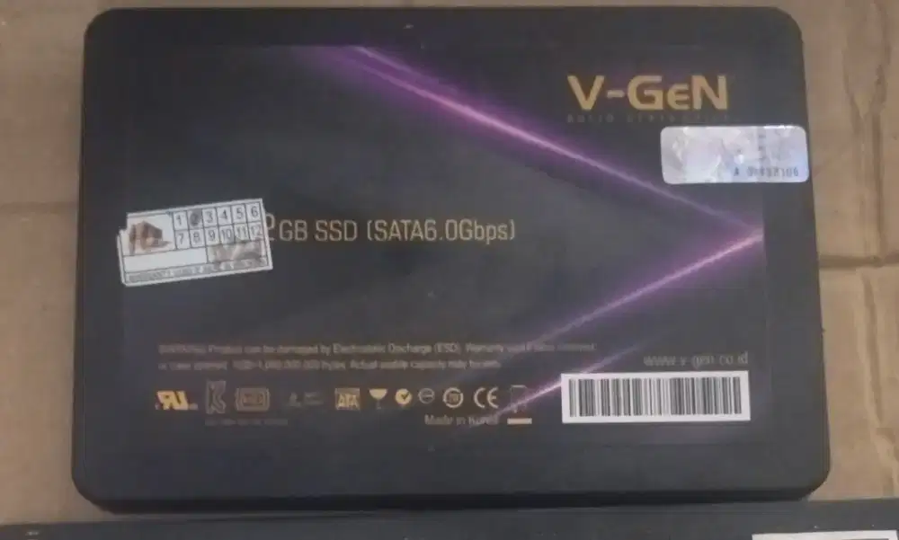 SSD sata 2.5 Vgen 512gb sehat normal