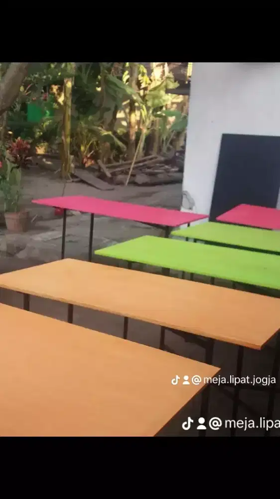 Meja lipat portable / meja bazaar