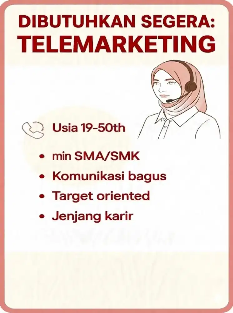 Lowongan kerja Admin