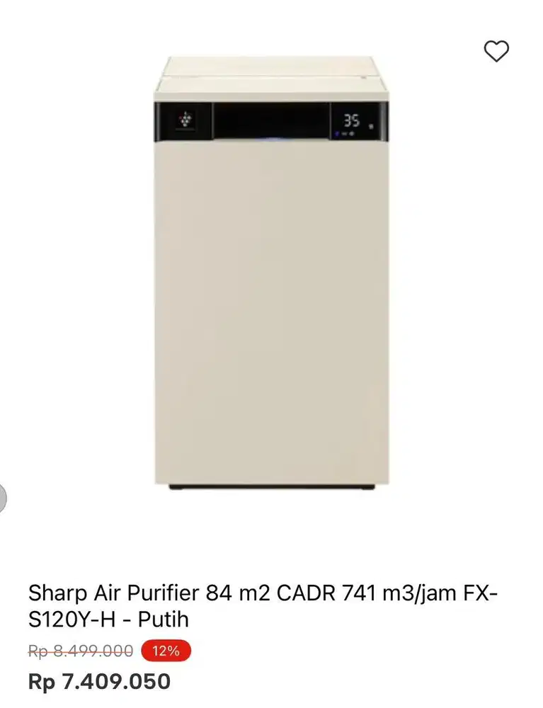 AIR PURIFIER SHARP S120Y