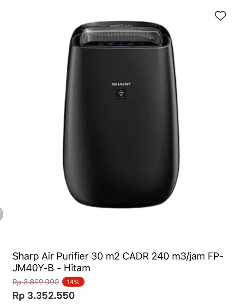 AIR PURIFIER SHARP JM40Y
