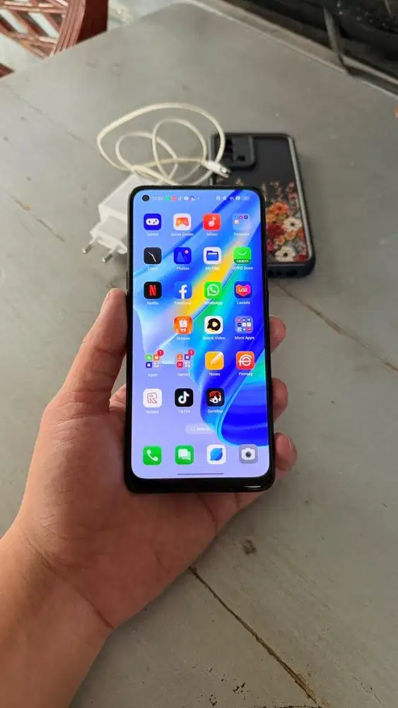 Oppo A95 Black 8/128GB Resmi Hp charger