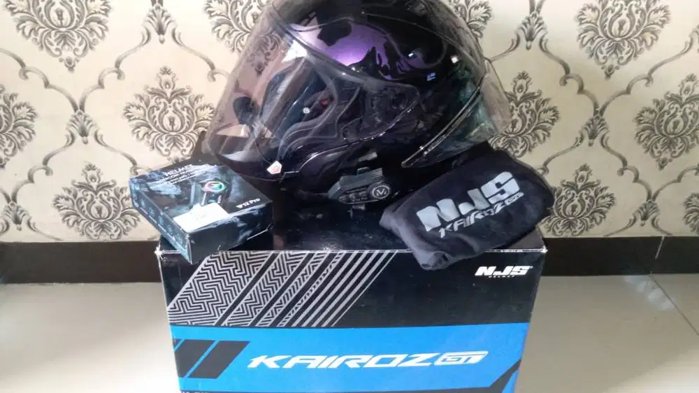 HELM NJS KAIROZ GT NEBULASKY PURPLE+INTERCOME Y12 PRO