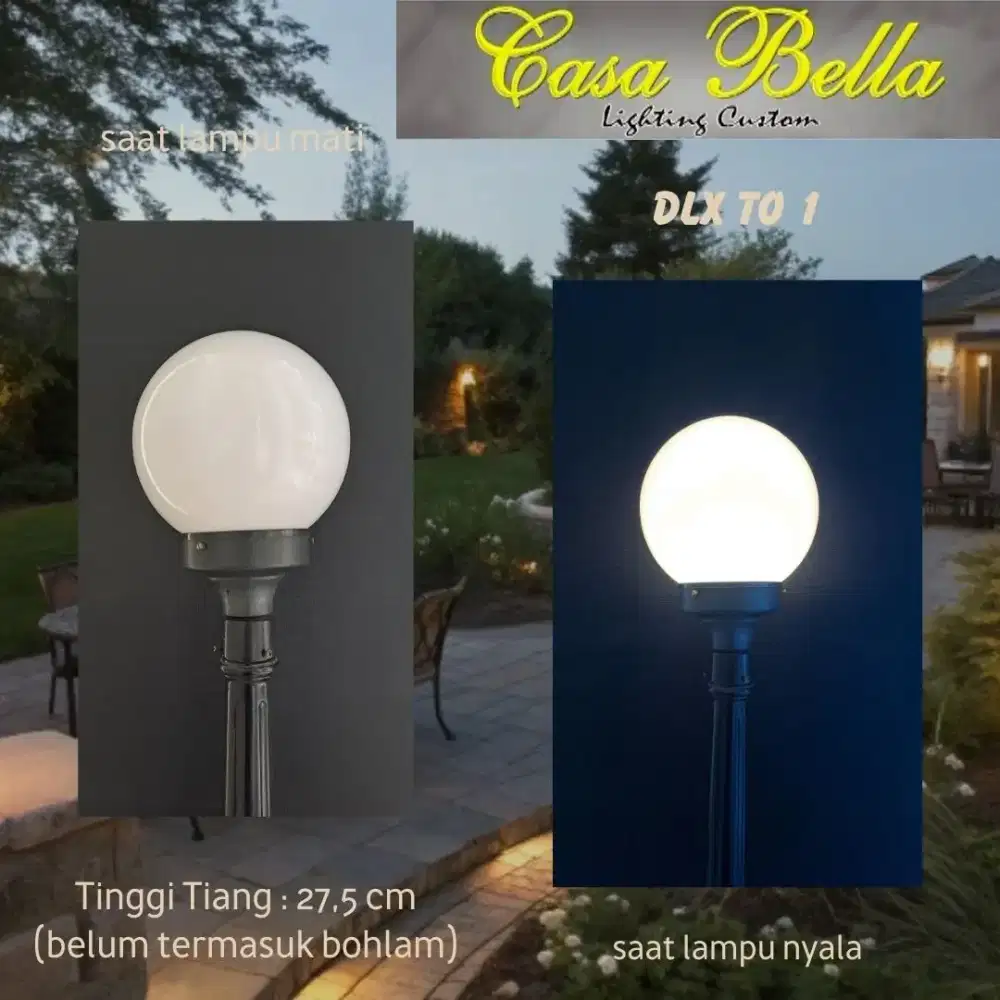 Jual Lampu Taman Bulat
