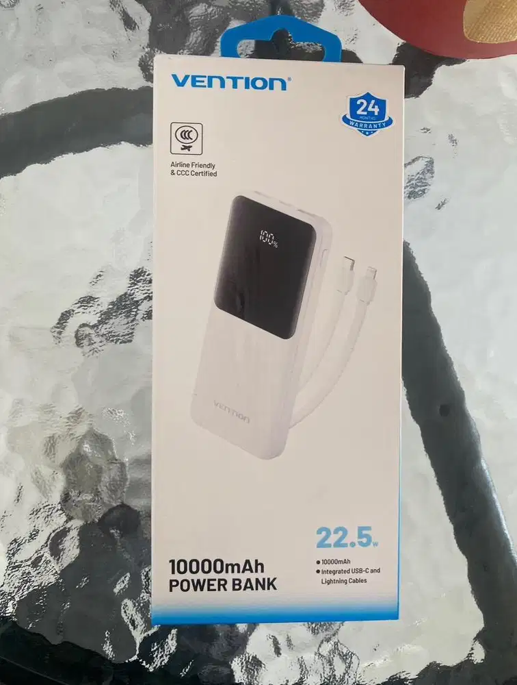 powerbank vention 10.000mah white