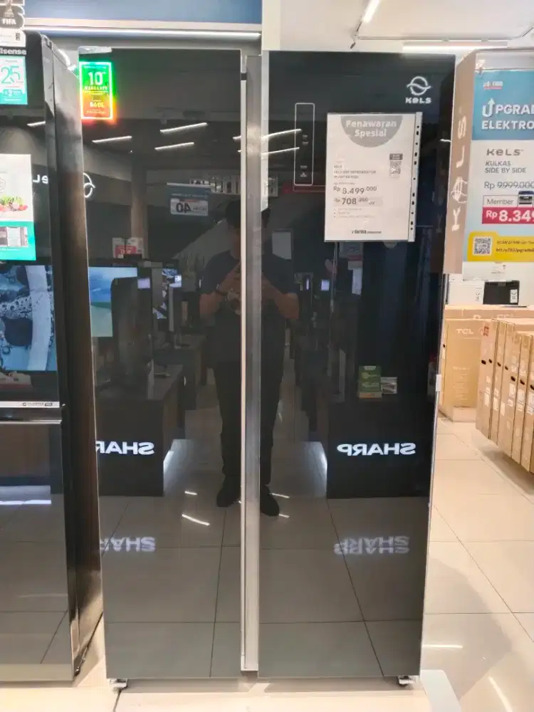 KULKAS KELS SBS KAPASITAS 525LTR