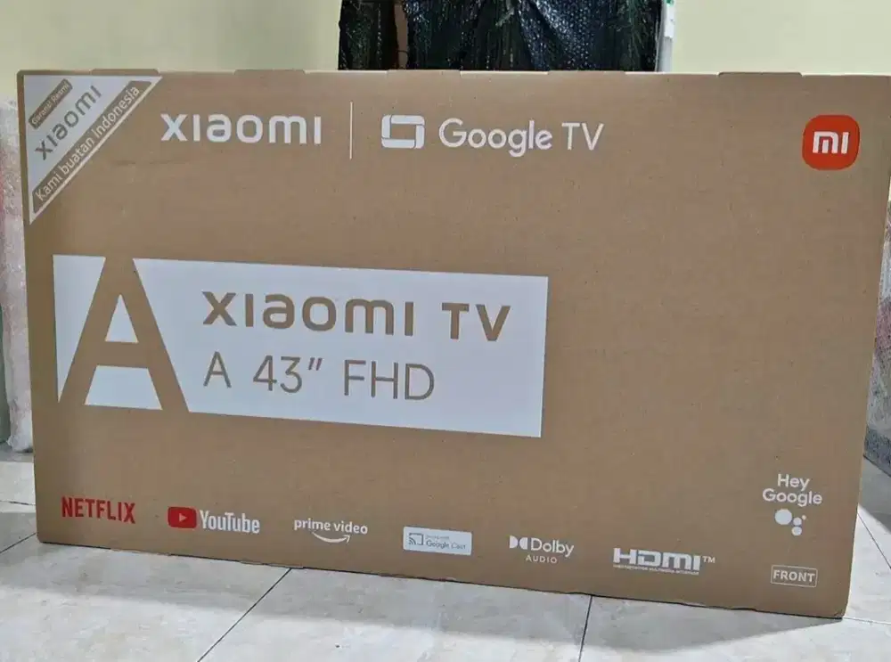 Tv xiaomi 43 google tv baru FHD youtube netflix