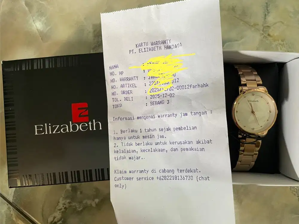 Jam tangan elizabeth