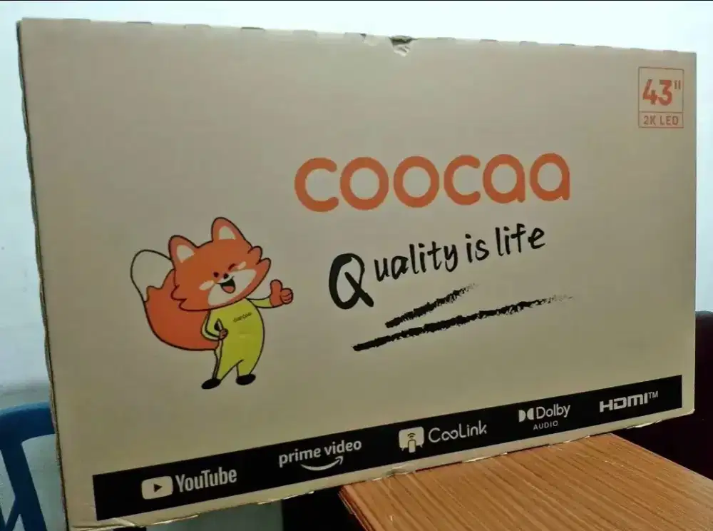 Tv coocaa 43 smart tv baru FHD youtube digital