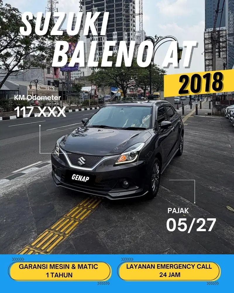 SUZUKI BALENO AT MATIC 2018 GENAP