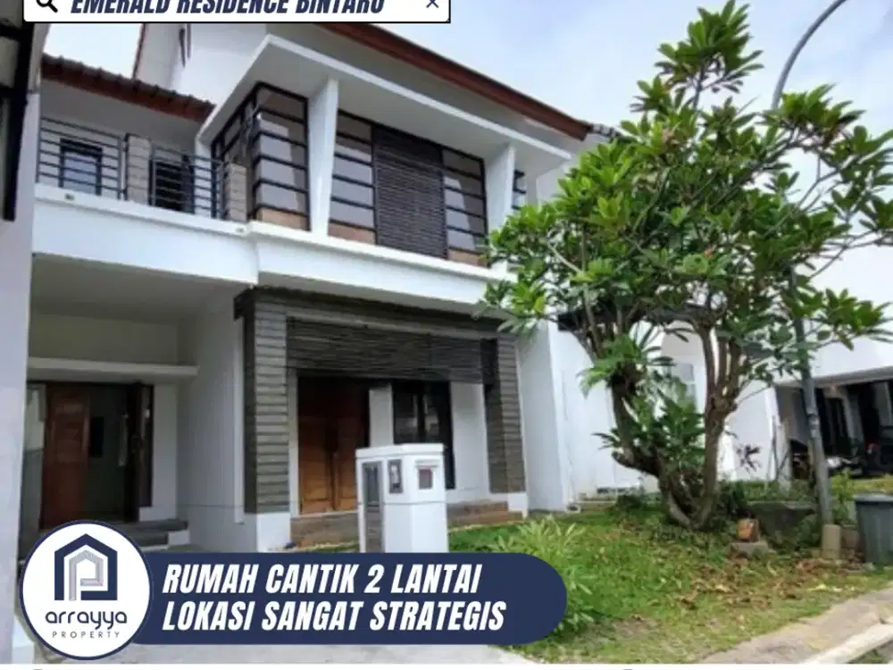 DIJUAL RUMAH MODERN CANTIK 2 LANTAI DI EMERALD BINTARO (DM81)