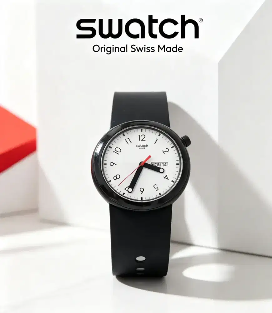 Like new Jam tangan merk Swatch original bisa bolak balik