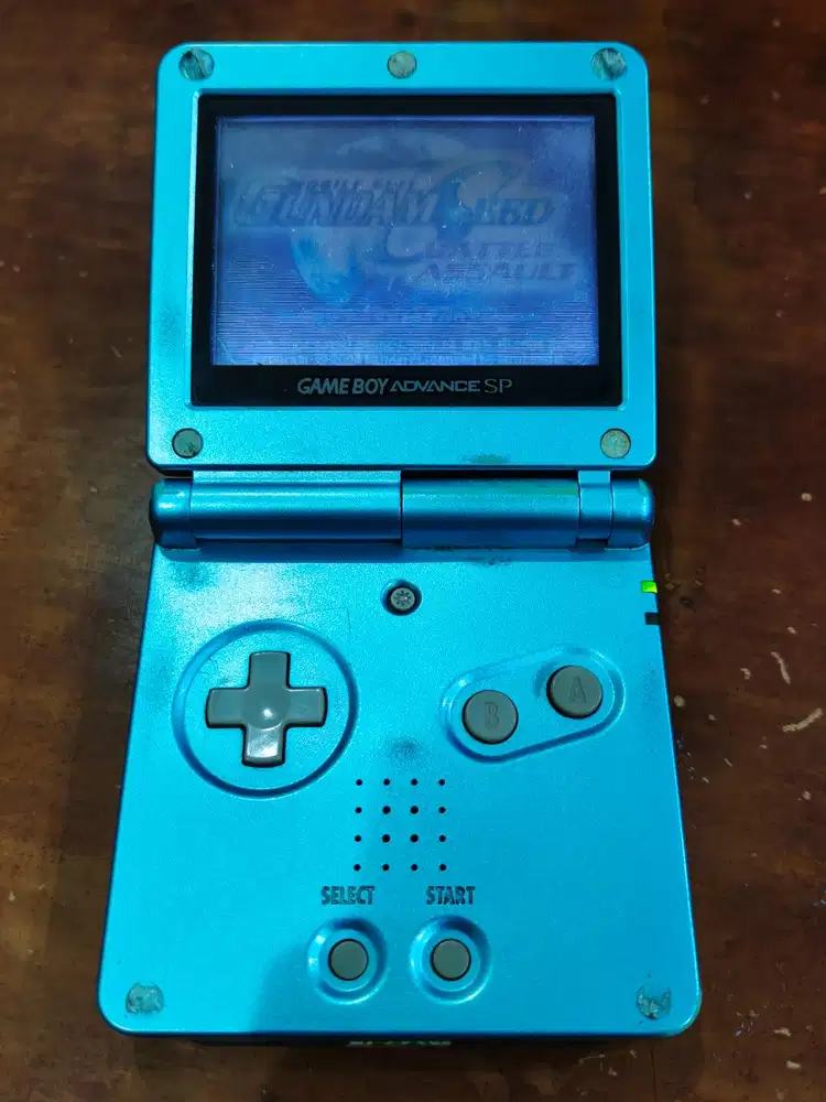 Konsol Nintendo Game Boy Advance SP Blue AGS-001 Original Second Gan